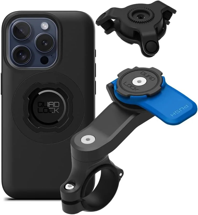 Quad Lock Moto Handlebar Kit with Vibration Dampener