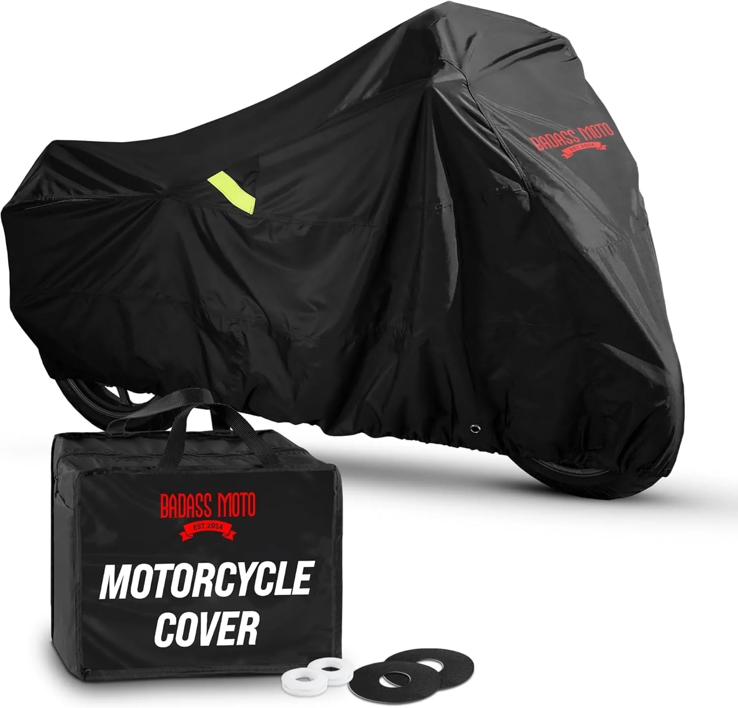 Badass Moto Heavy-Duty Motorcycle Cover for XL Touring and Baggers, 108 in