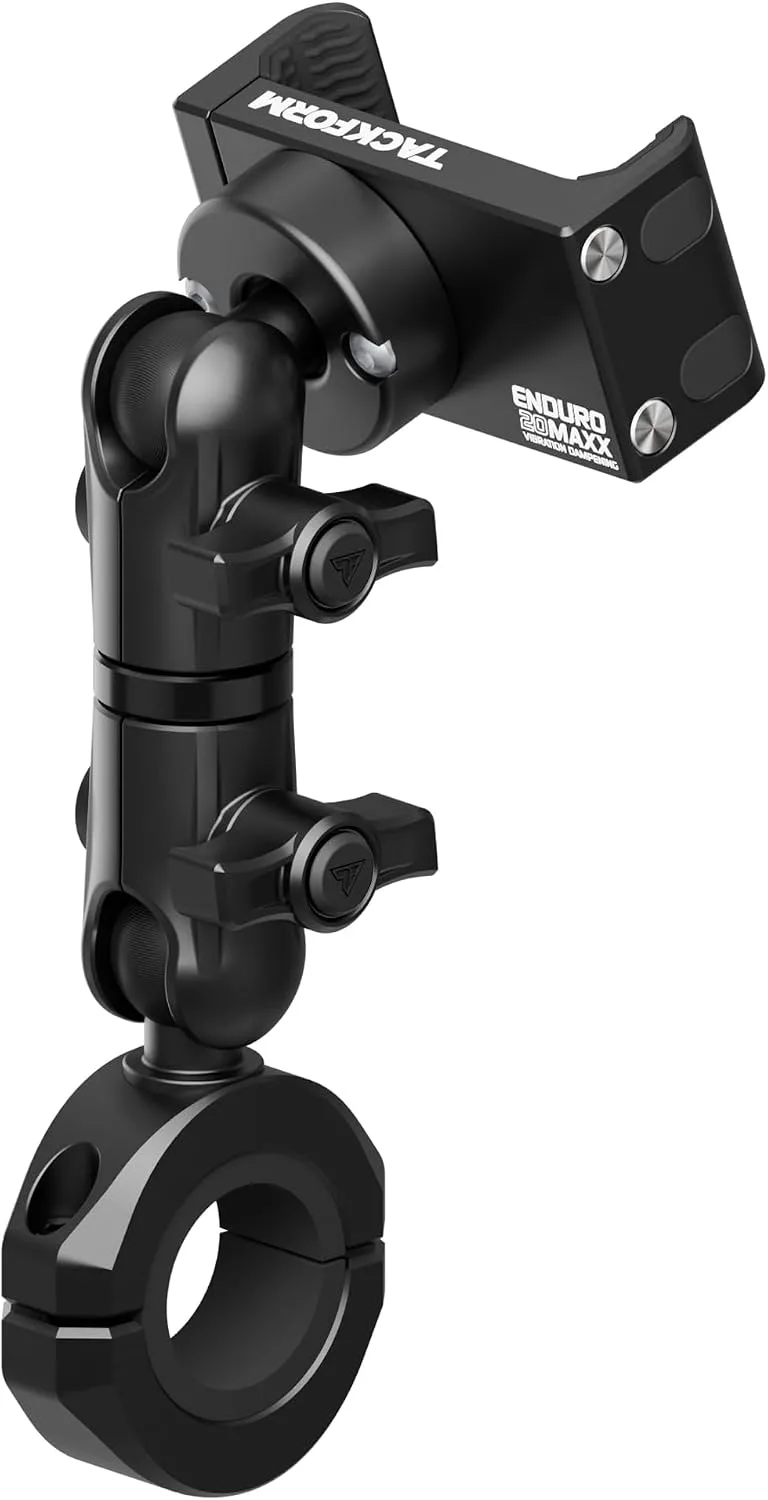 Tackform All Metal Motorcycle Phone Mount with Vibration Damping