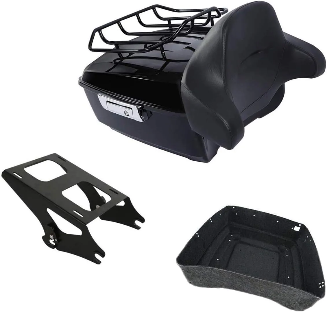 TCMT King Tour Pack with Backrest and Mounting Rack