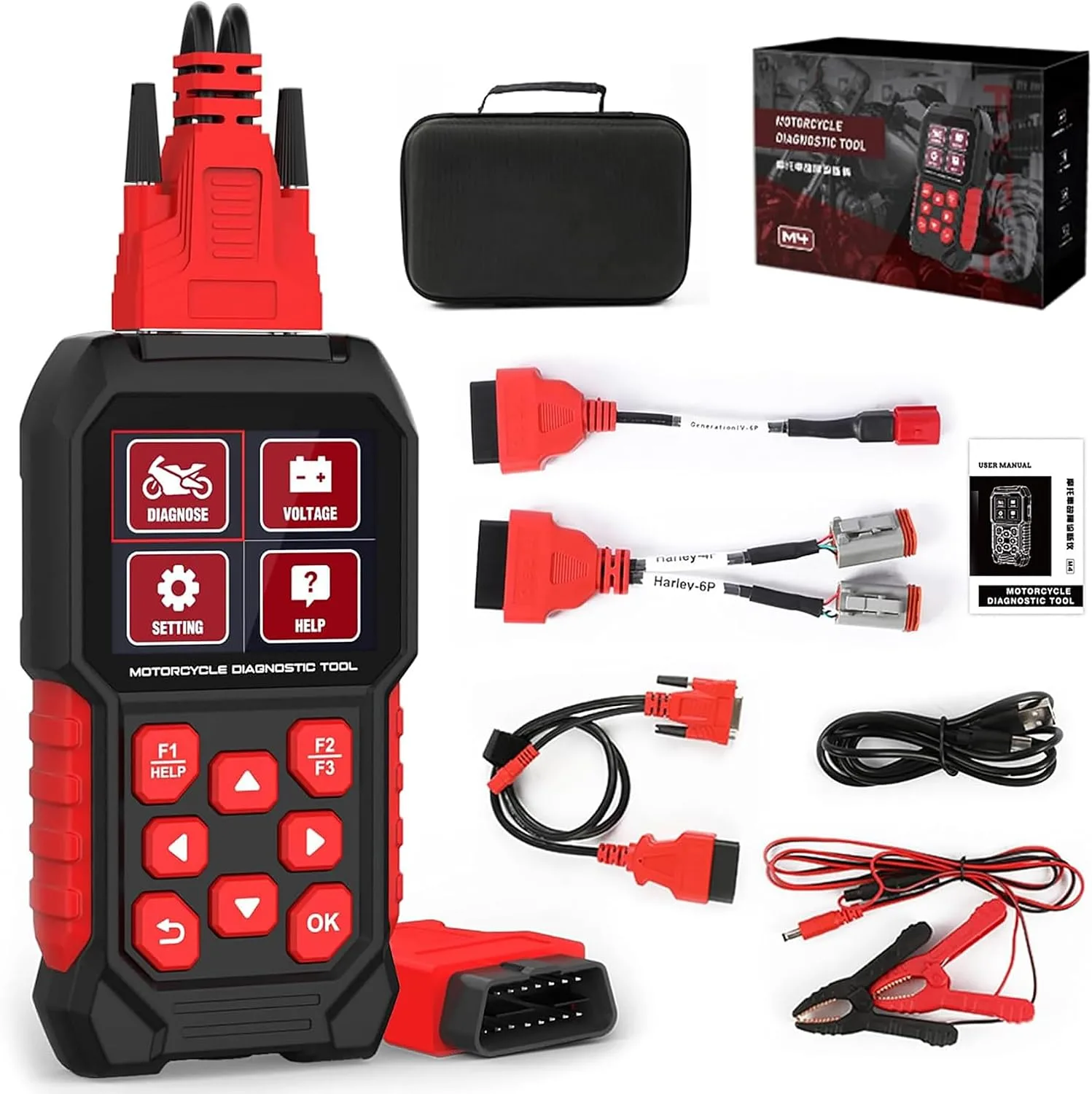 M4 Harley-Davidson Scan Tool, 4-Pin and 6-Pin Handheld