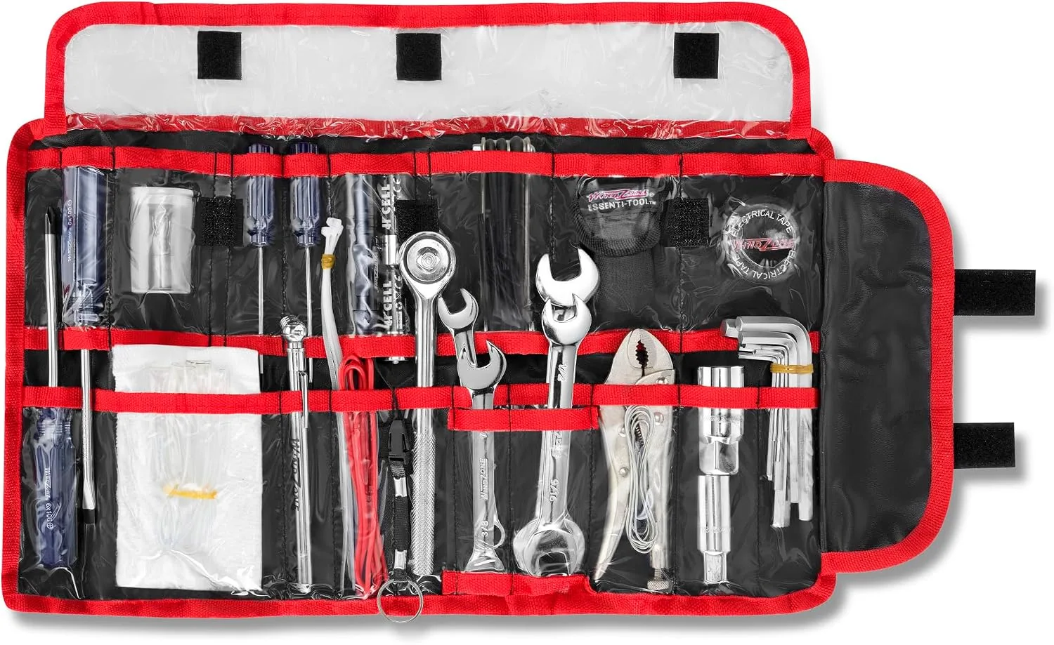 WindZone 45-Piece Motorcycle Tool Kit, Roll-Up