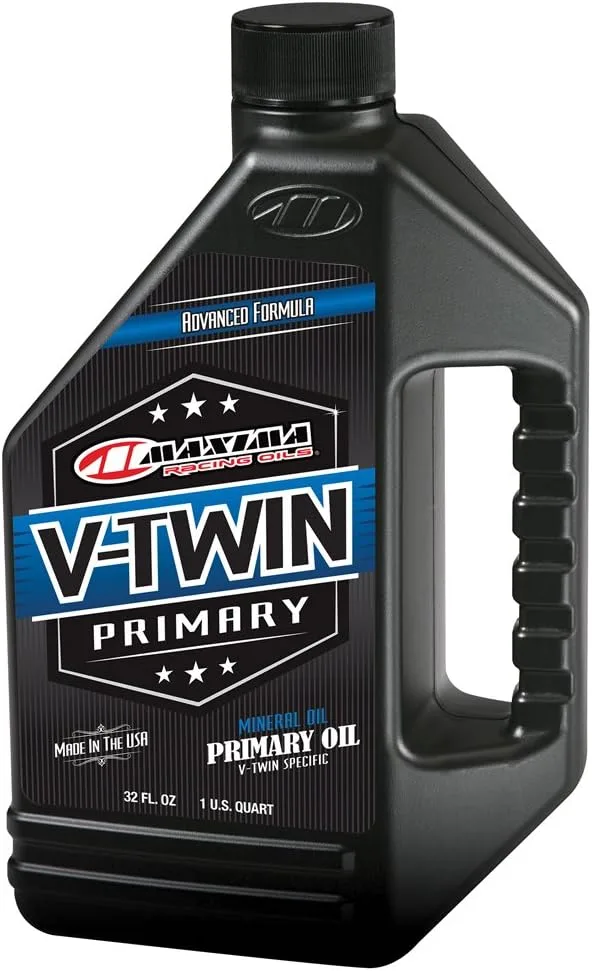 Maxima V-Twin Mineral Primary Oil, 32 oz, 2-Pack