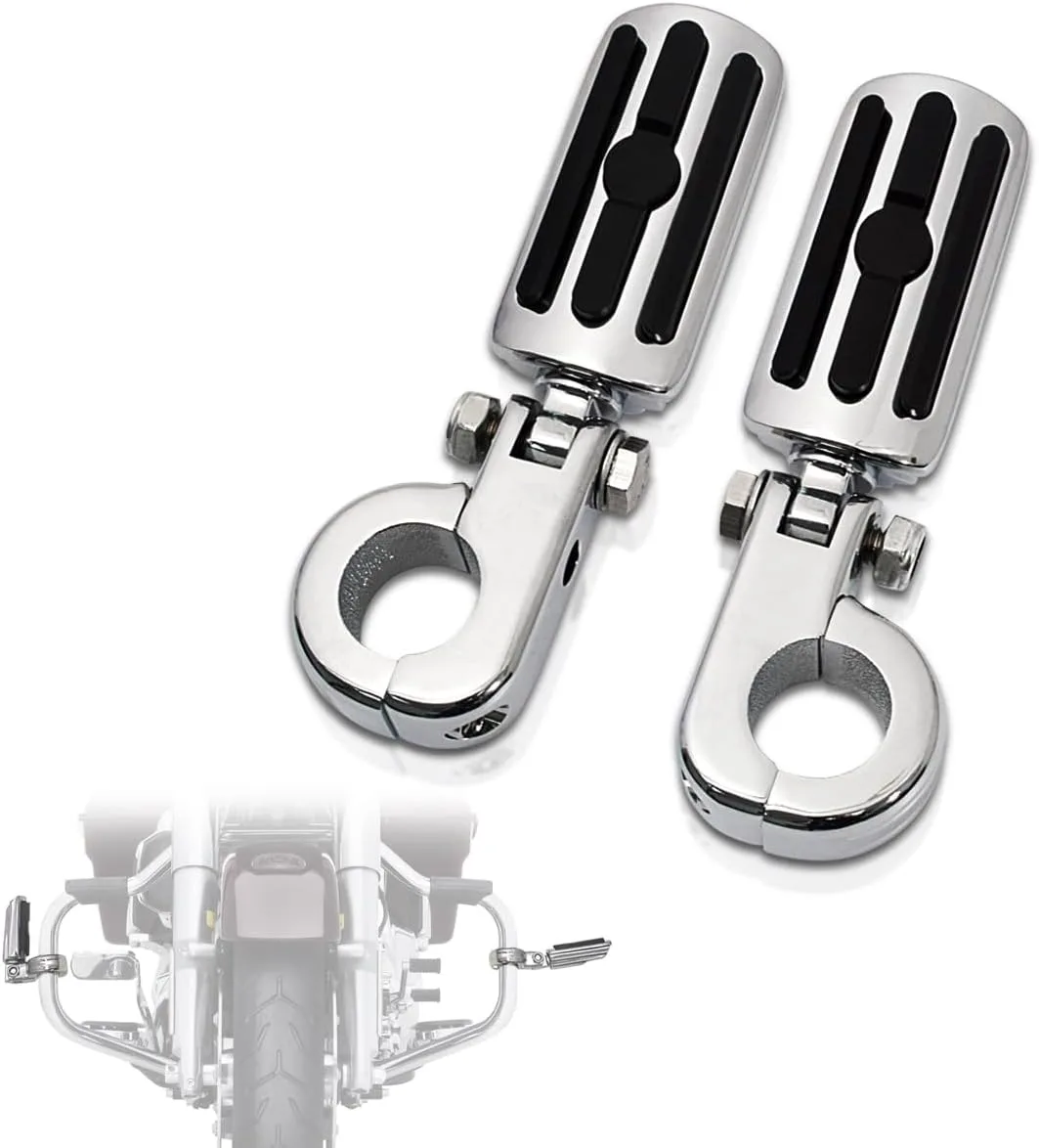 FOVPLUE 1.25 in Highway Foot Pegs with P-Clamps
