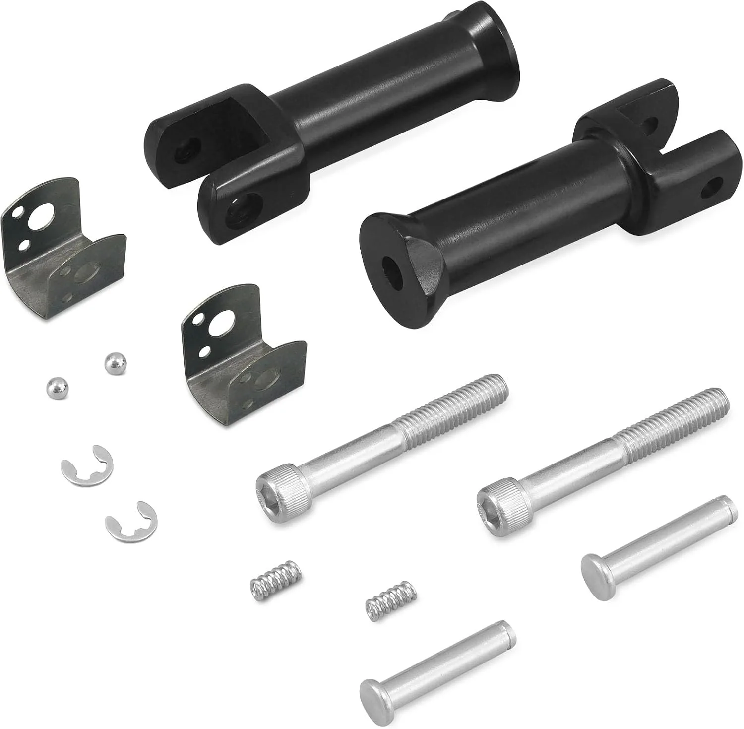 Harvards Chrome Passenger Peg Mount Supports for Harley Softail 2018-2025