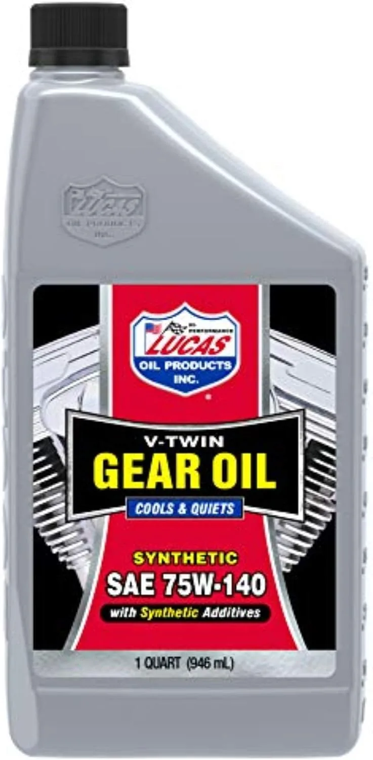 Lucas Oil 10791 Synthetic 75W-140 V-Twin Gear Oil, 1 Quart
