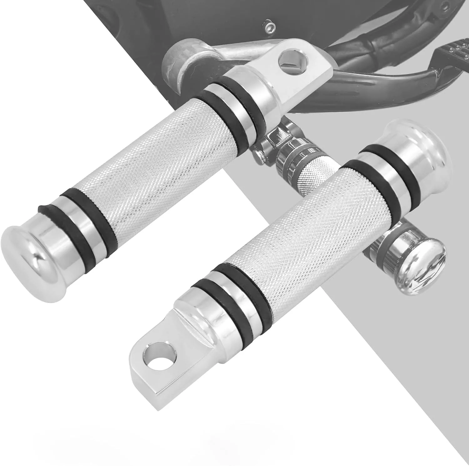 HDBUBALUS Male Mount Footrests, CNC Billet Aluminium