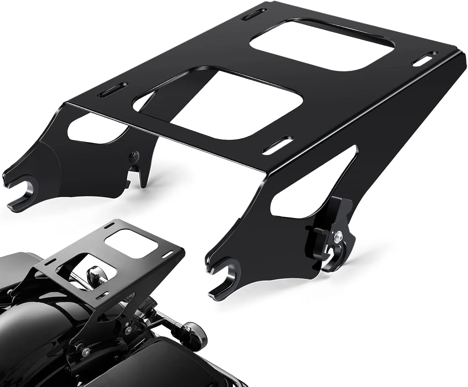 PBYMT Detachable Two-Up Tour Pack Mount, Thickened