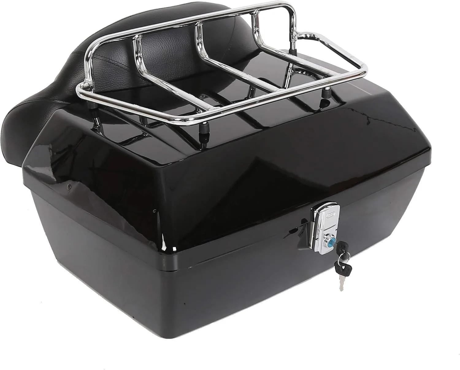 EGO Bike 50L Universal Motorcycle Trunk with Top Rack and Backrest