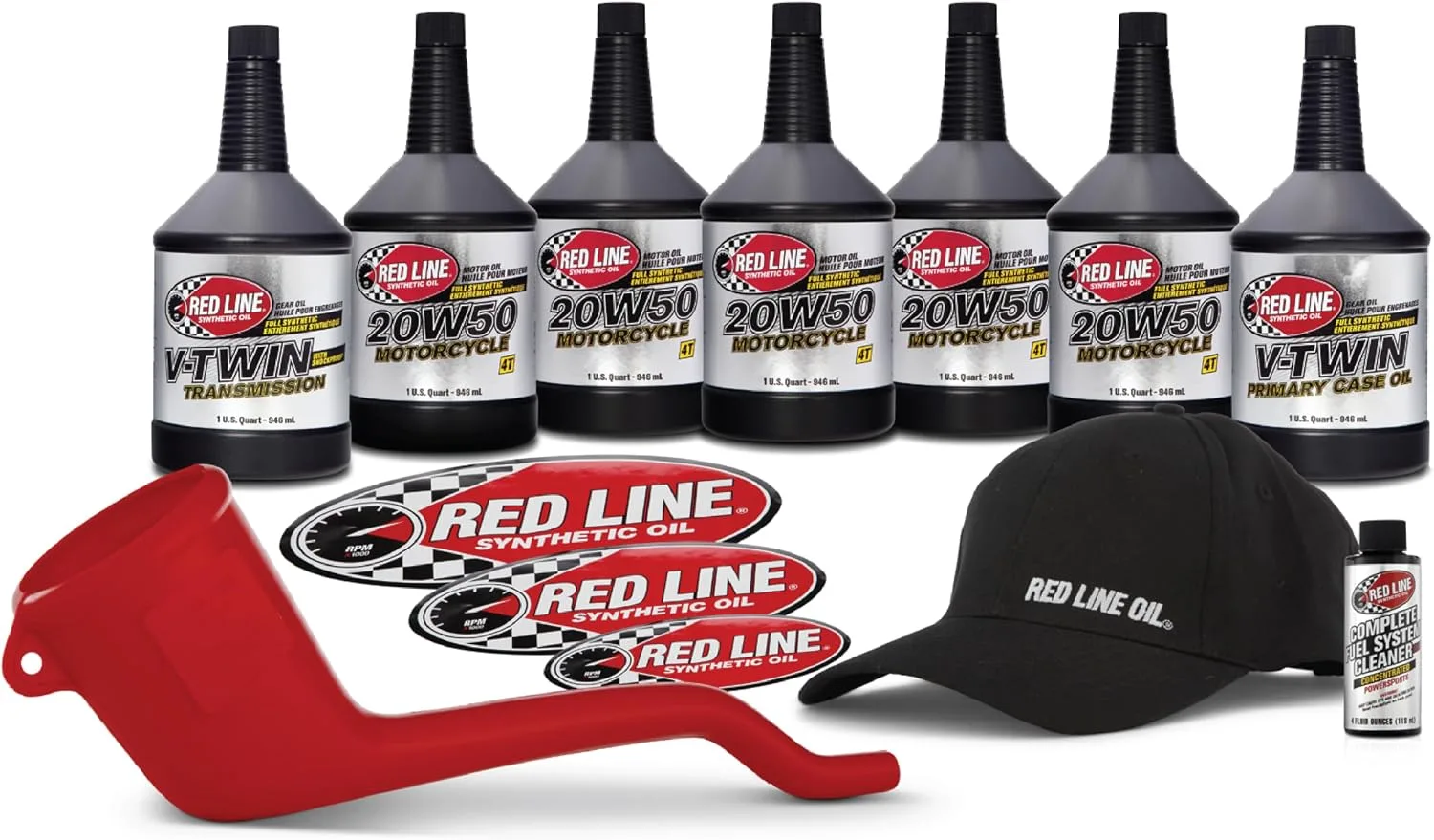 Red Line 90226 Powerpack: Harley Primary Oil Change Kit, 3 Fluids