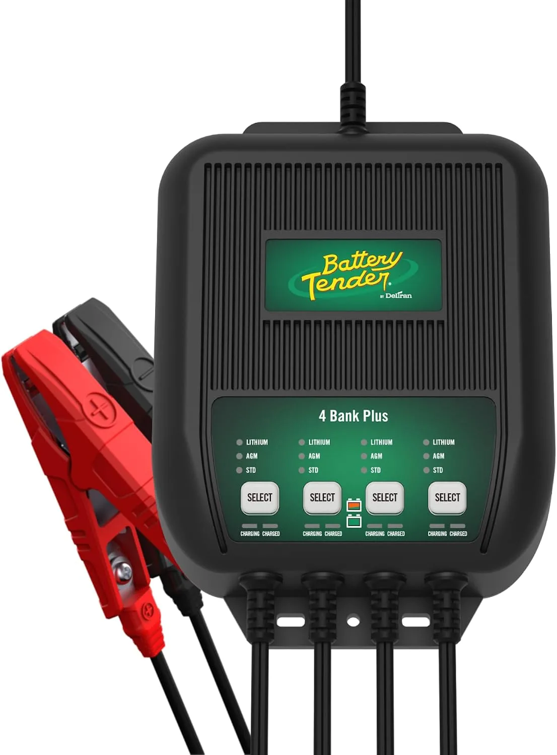 Battery Tender Plus 4 Bank Multibank Charger, 5 A total