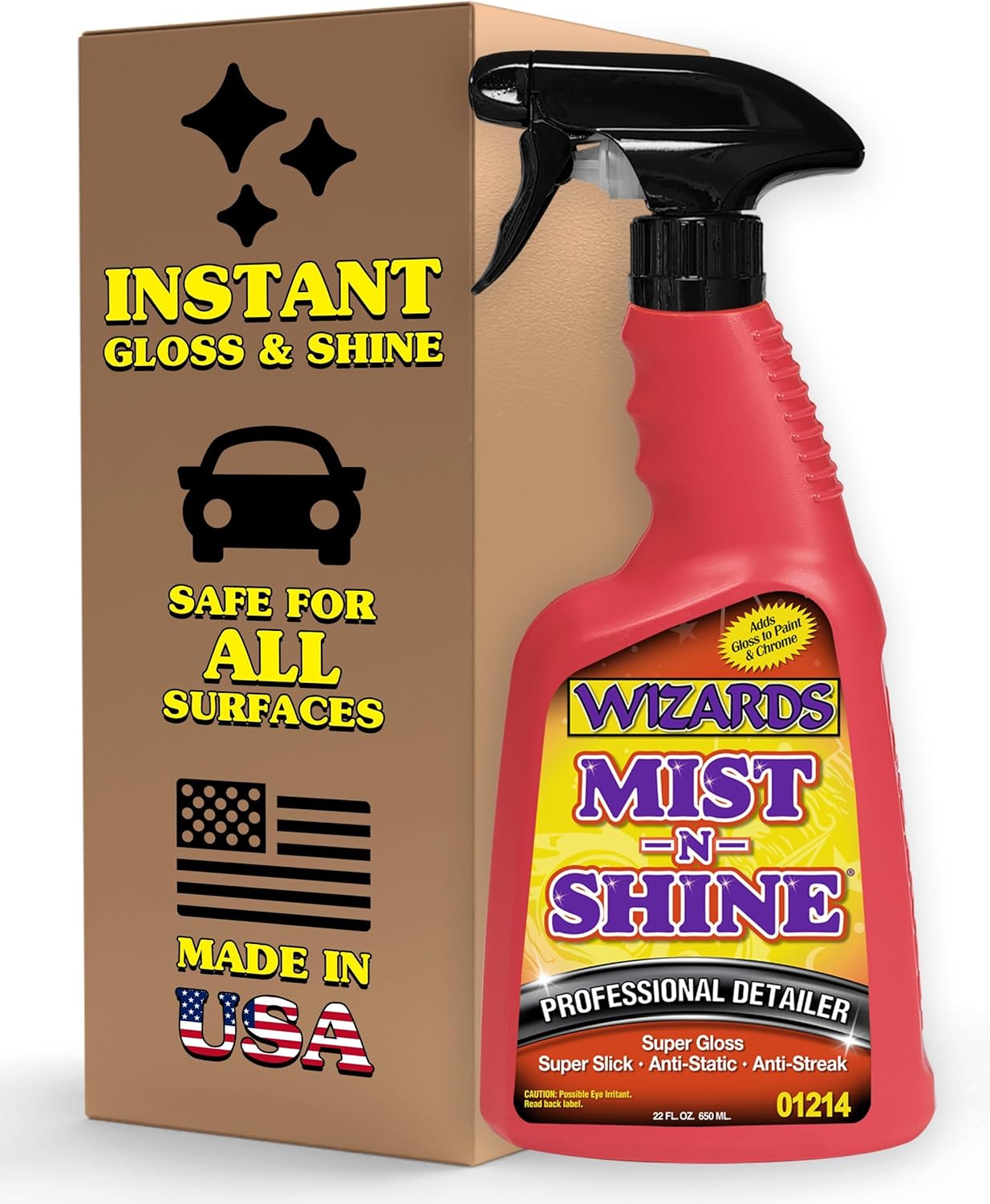 Wizards Mist-N-Shine Quick Detailer, 22 oz
