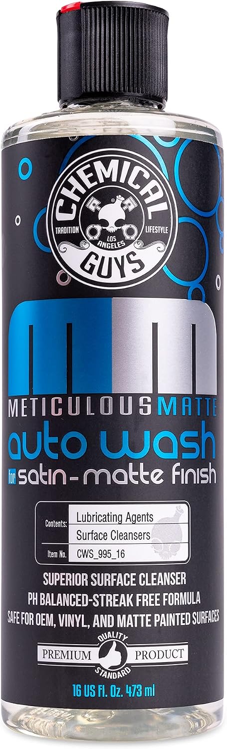 Chemical Guys Meticulous Matte Foaming Wash Soap, 16 oz