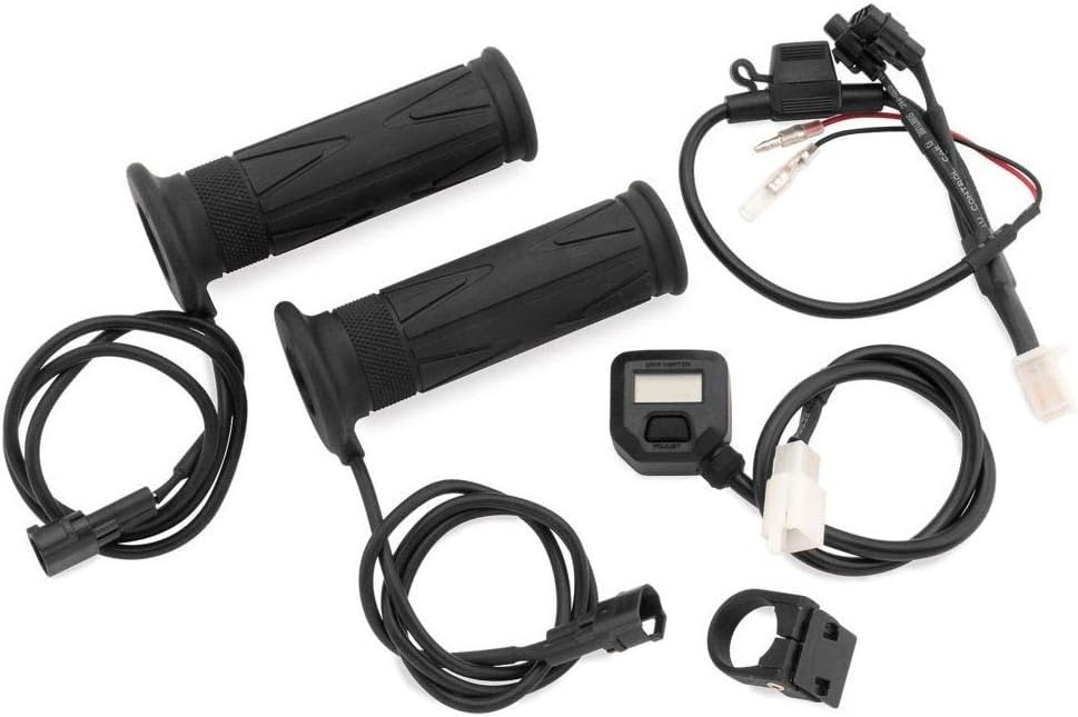 BikeMaster Heated Grips with LCD Voltage Display