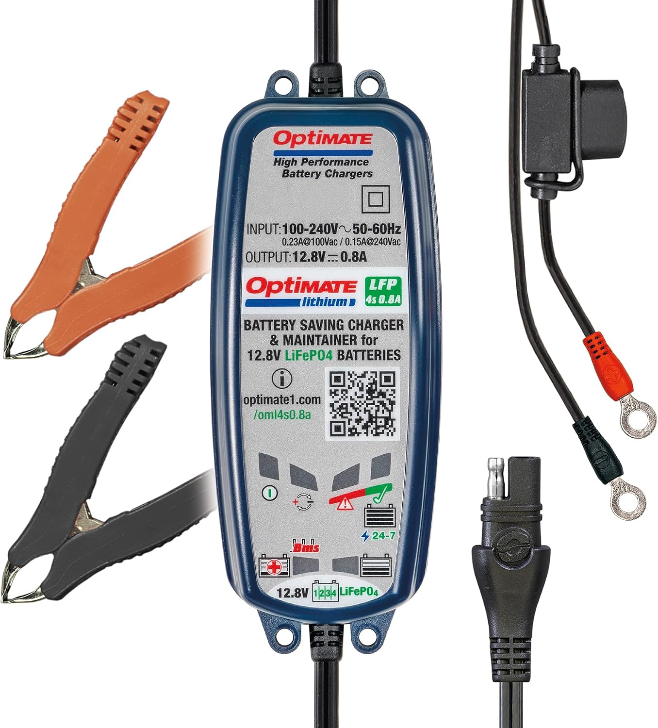 OptiMATE Lithium 4s TM-471, 0.8A Lithium-Only Charger