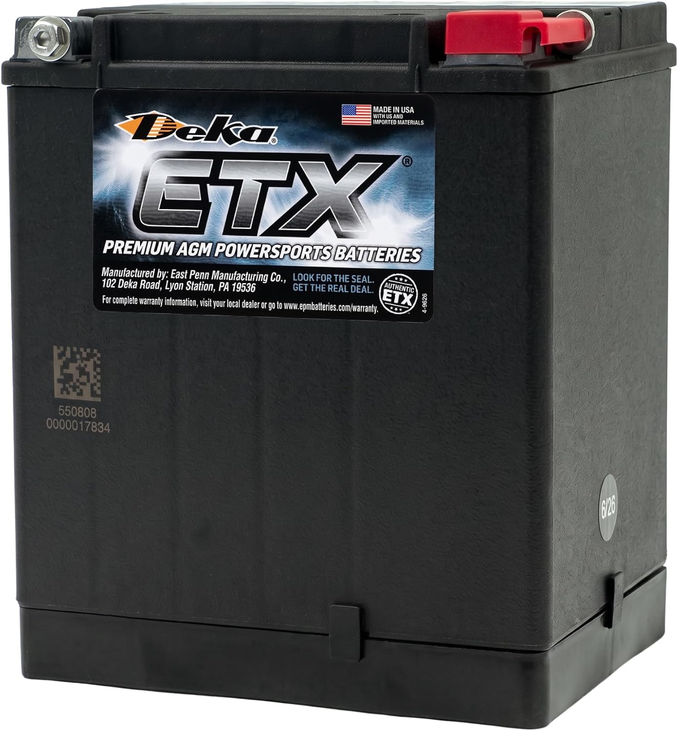 Deka AGM ETX30L PowerSport Battery
