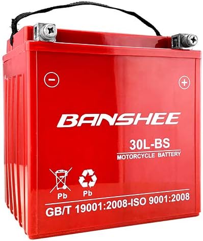 Banshee YTX30L-BS AGM Battery for Harley Touring