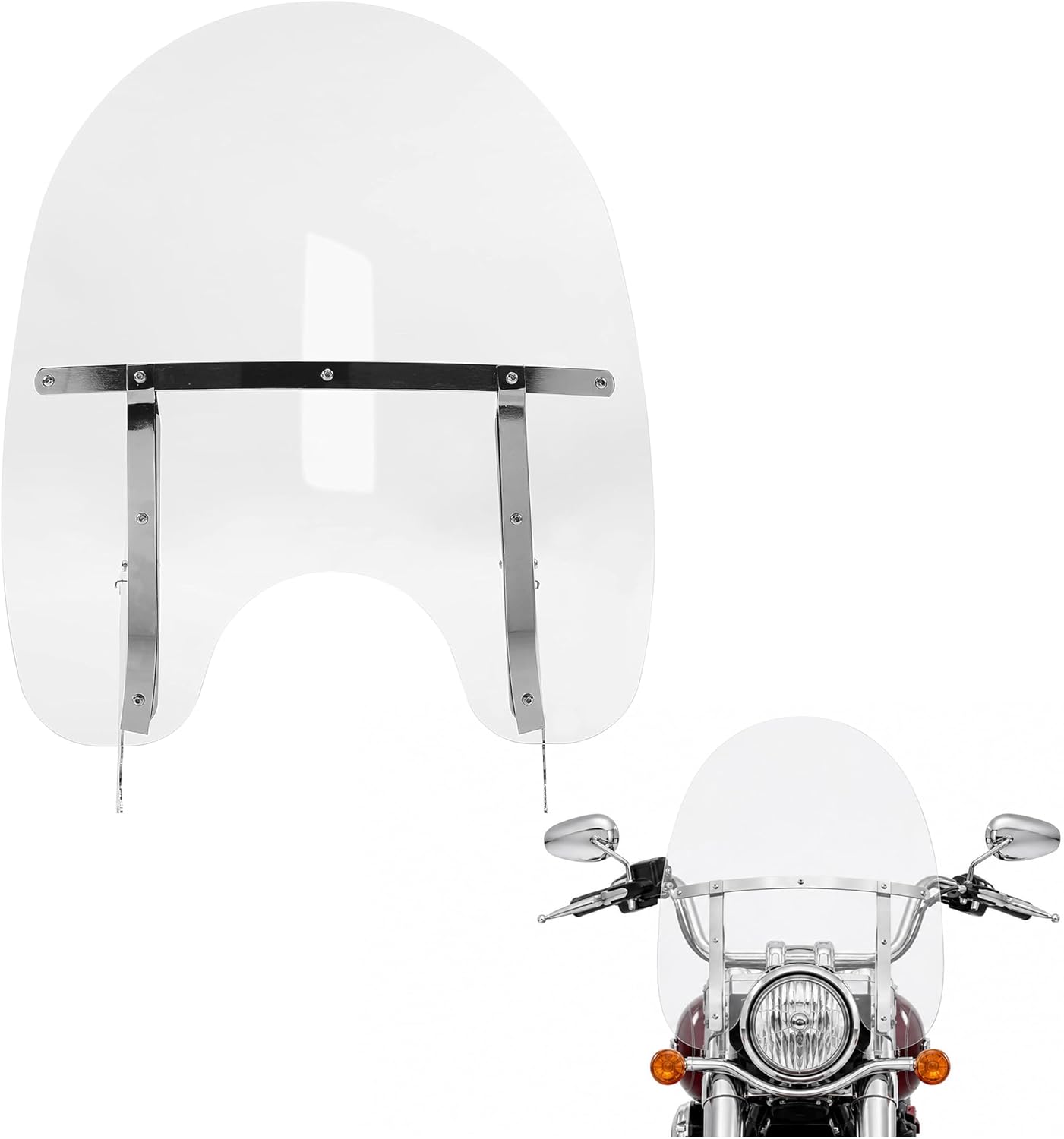 EGO BIKE Detachable Windshield, 26.5 by 23 Inch