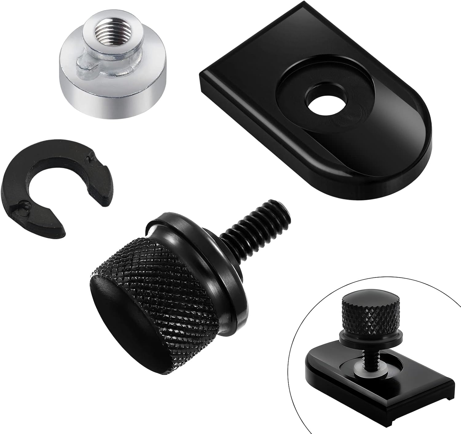 PBYMT Quick Release Seat Bolt Kit with Tab Cover