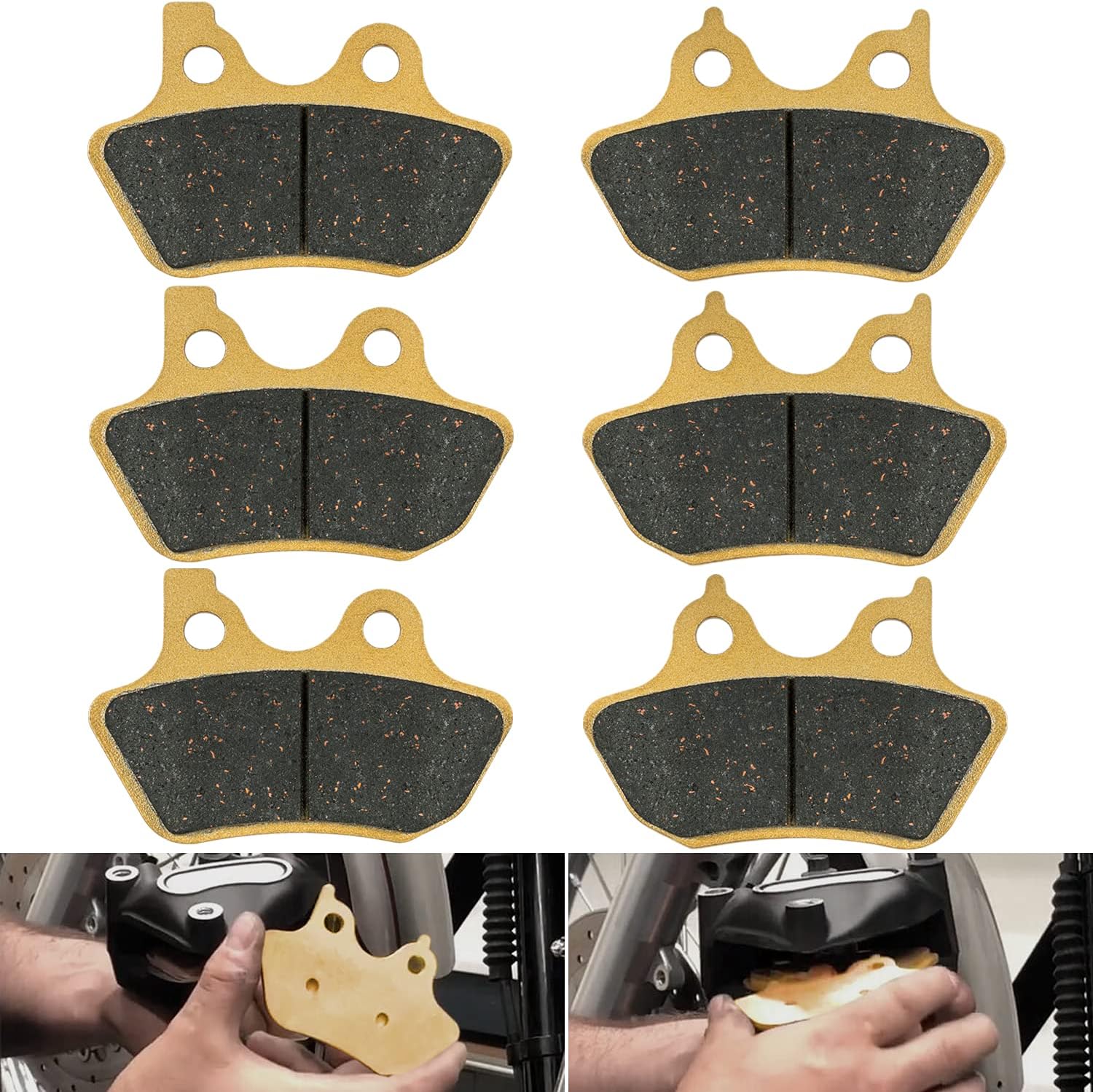 Heavy-Duty Ceramic Brake Pads for Harley 2000-2007