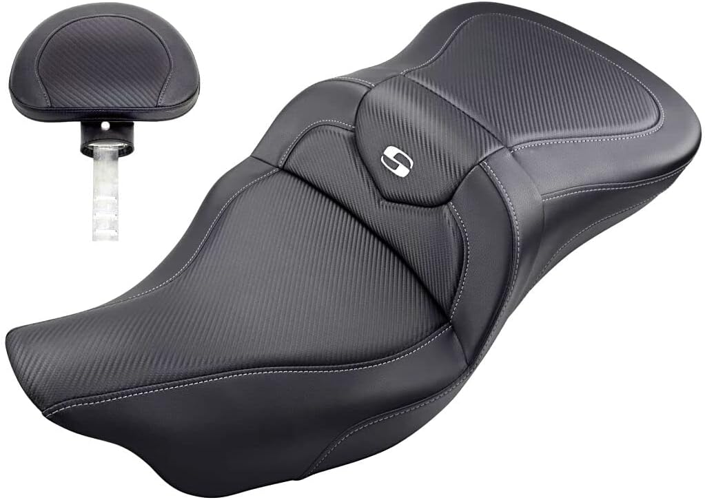 Saddlemen Road Sofa Carbon Fiber with Driver Backrest