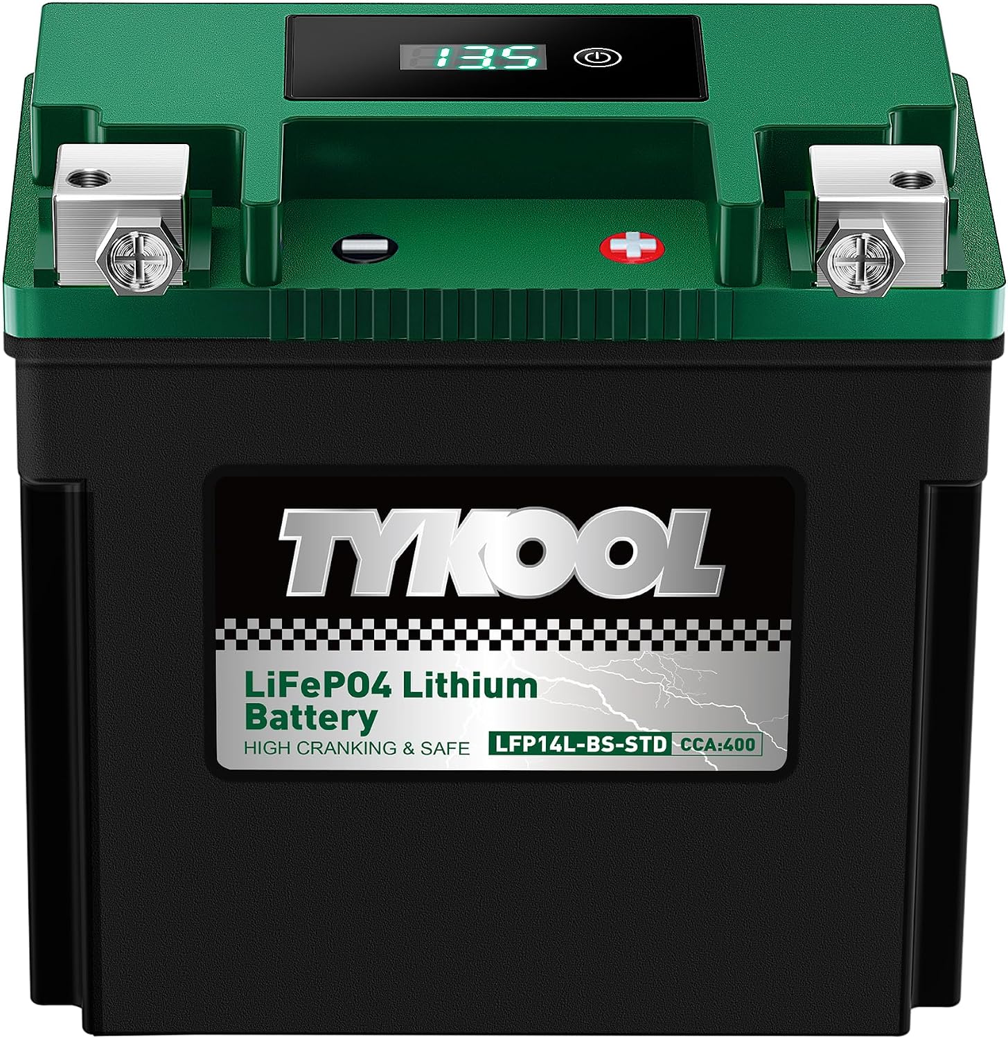 TYKOOL LFP14L-BS Lithium Battery for Sportster